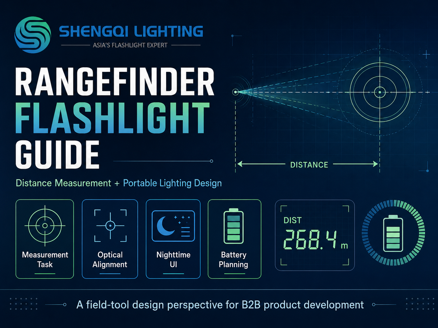 Rangefinder Flashlight: Distance Measurement and Lighting as One Field Tool